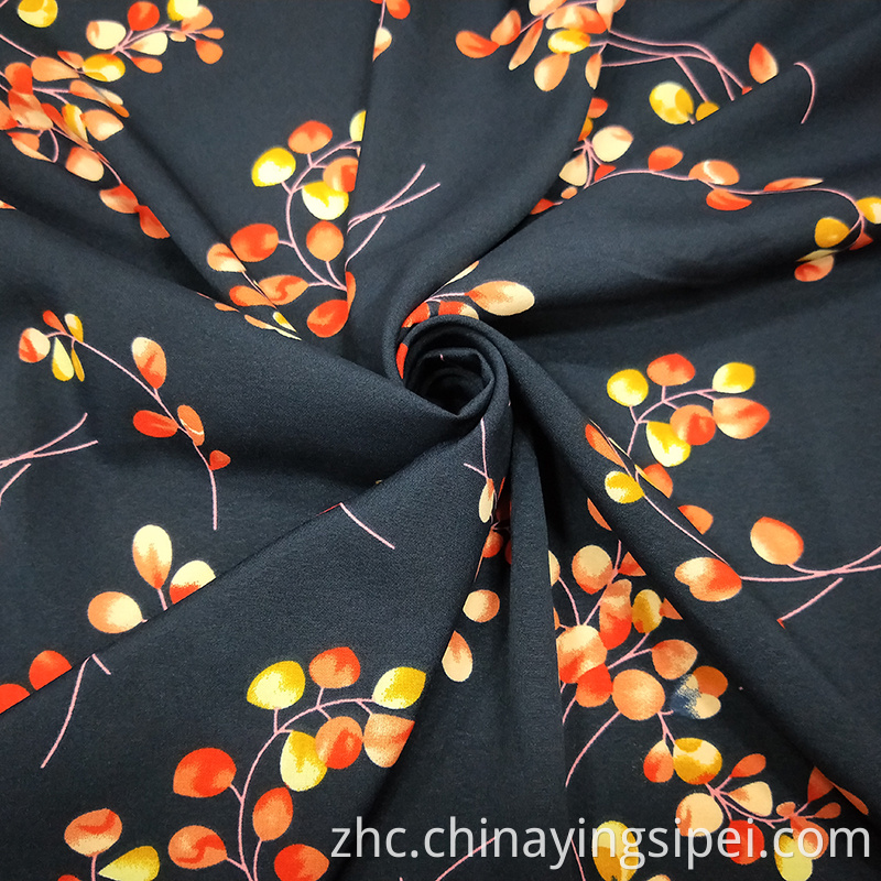 定制的4向拉伸机织打印的网状织物97％聚酯3％氨纶透气面料用于连衣裙